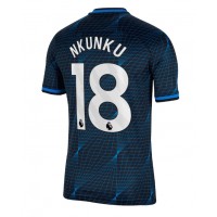 Camisa de Futebol Chelsea Christopher Nkunku #18 Equipamento Secundário 2023-24 Manga Curta